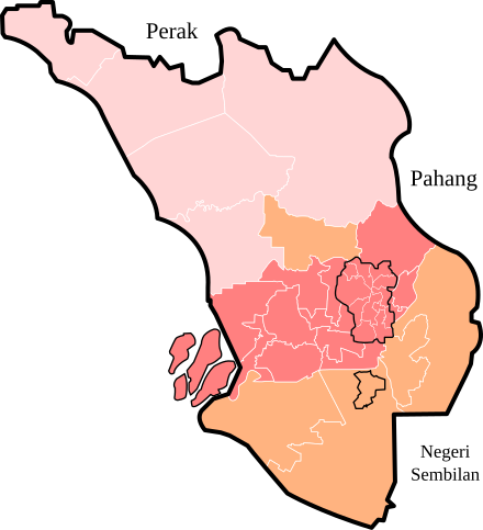 Definition Of Klang Valley By Parliamentary Constituencies - Boundary Klang Valley (440x483)