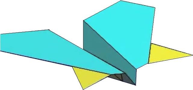 Standard Paper Airplane - Manta Paper Airplane (640x480)