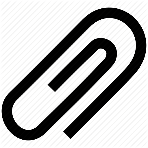 Attachment Paper Clip Icon Royalty Free Vector Image - Sign (512x512)