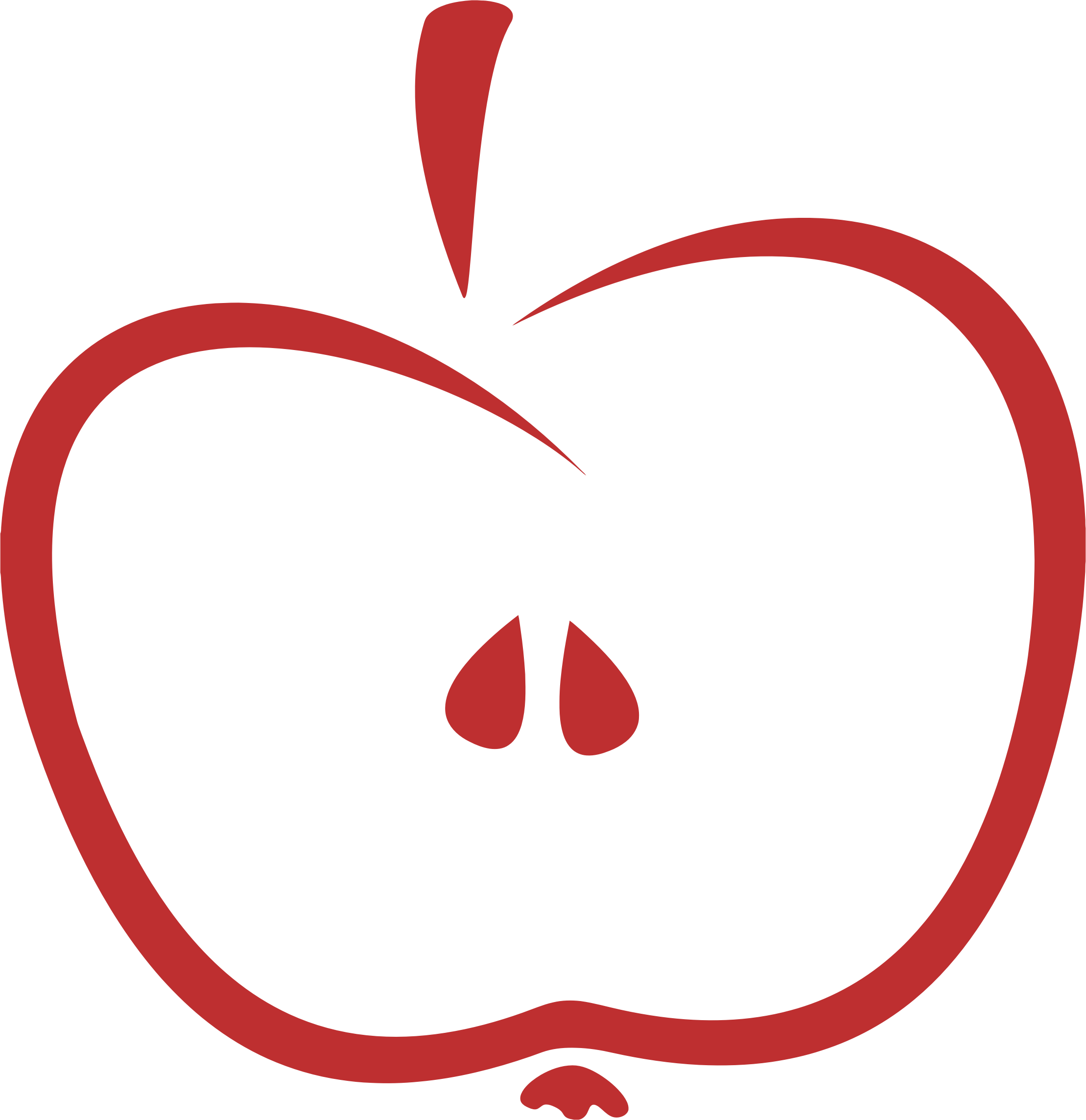 Apple Stem - Stylized Apple (2218x2288)