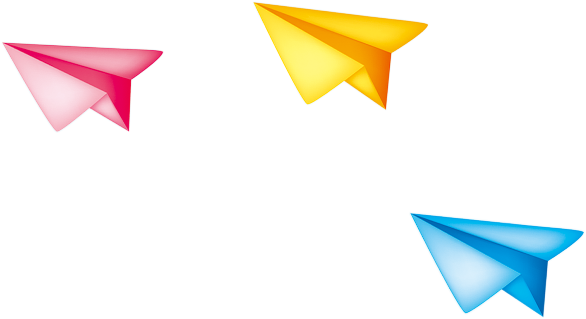 Airplane Paper Plane - Paper Plane Cartoon (2144x1349)