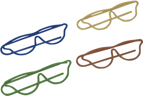 Paper Clips - Glasses Shaped - Paper Clip (458x458)