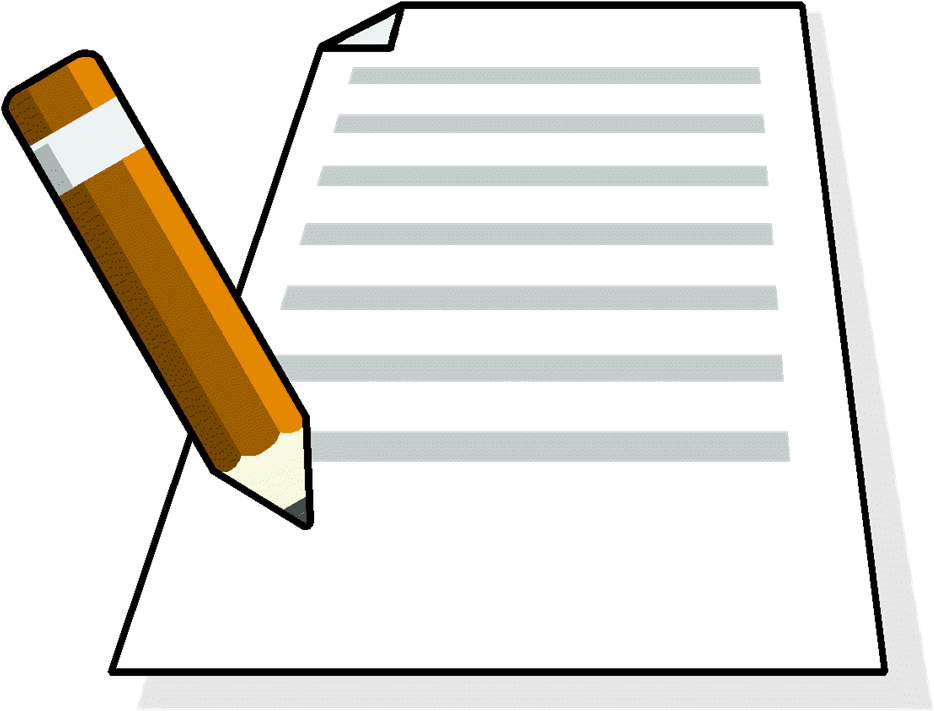 Paper And Pencil Game Paper Clip Clip Art - Pencil And Paper Clip Art (942x717)