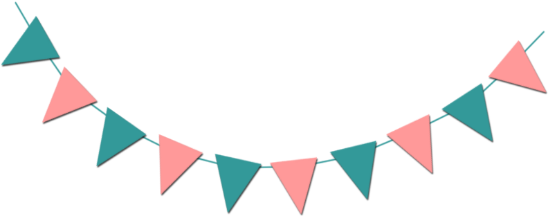 Bunting Textile Child Clip Art - Bunting With Transparent Background (802x327)