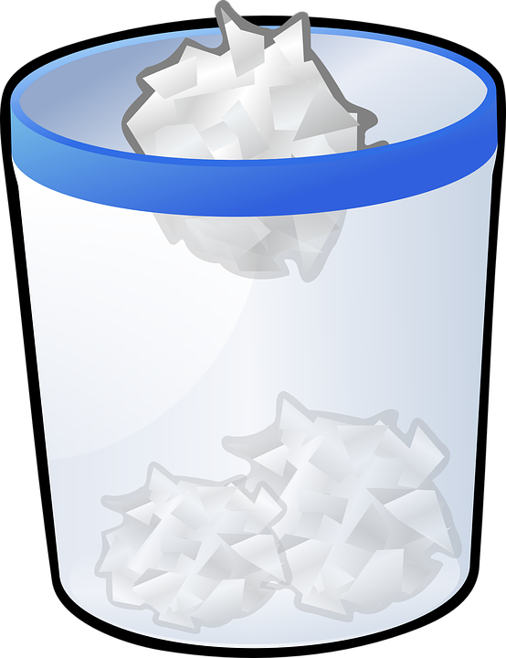 Recycle Bin Image 21, Buy Clip Art - Paper Trash Clip Art (554x720)