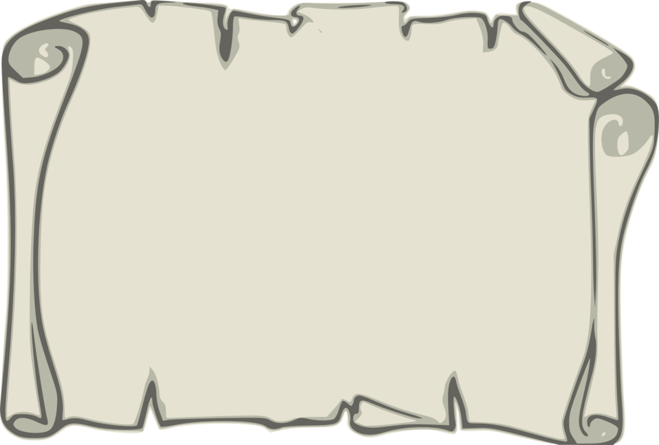 Parchment Paper Background - Paper Scroll Clipart (958x647)