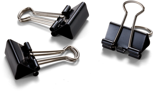 Officemate Oic Mini Binder Clips, Black, 144 - Leisure Arts Inc Binder Clips (500x297)