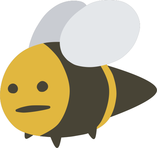 Clip Art Bee Hive - Cartoon (500x471)