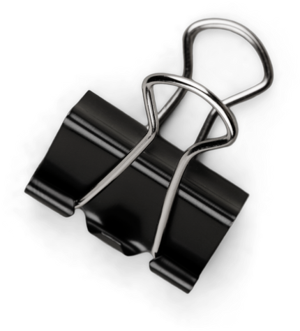 Binder Metal Clip Isolated - Baike.com (491x550)