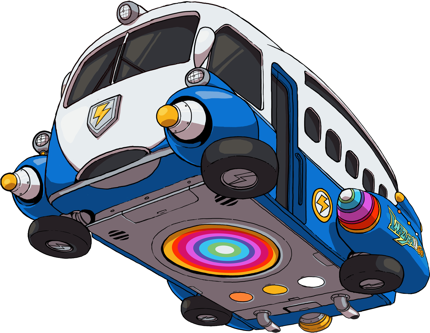 Inazuma Eleven Go Chrono Stones Thunderflash Wildfire - Inazuma Eleven Go Chrono Stone Bus (2000x1414)