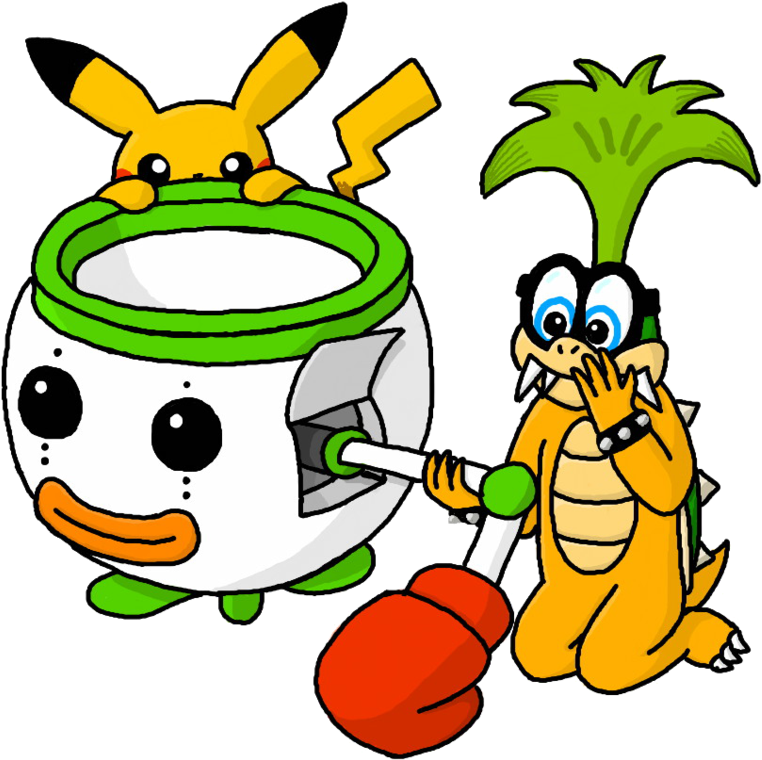 Pikachu And Iggy By Randomouscrap - Ssb4 Pikachu (942x848)