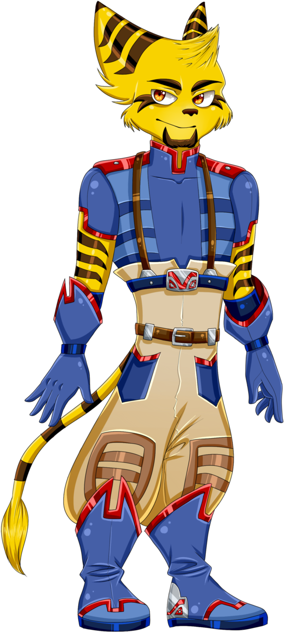 Caelum Jovian The Lombax By Alyssafoxah - Ratchet & Clank (632x1264)