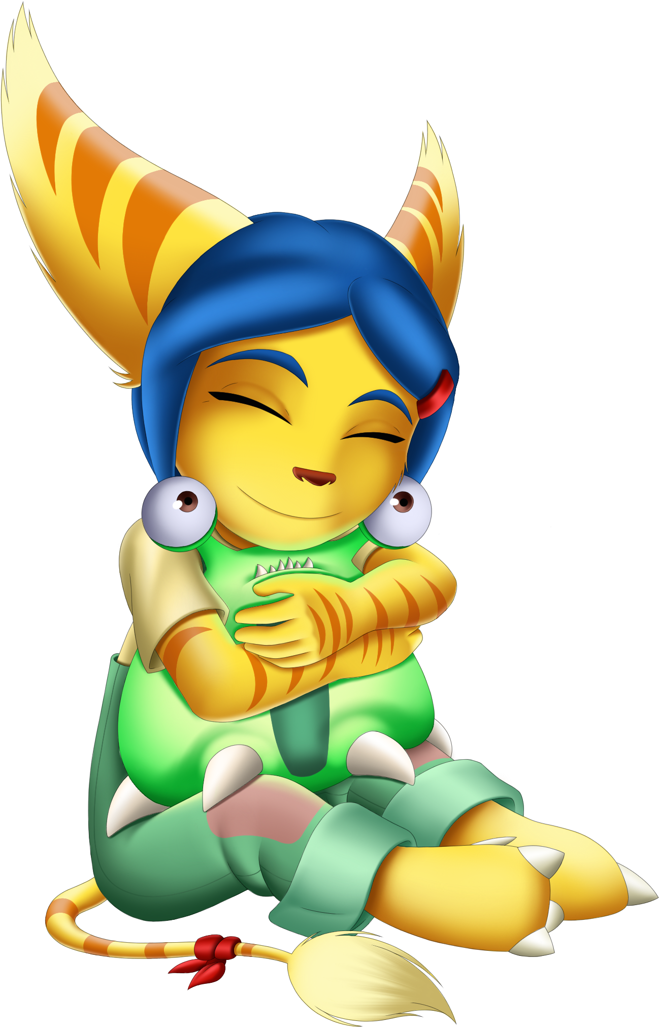 Donna And The Little Alien By Sofie-spangenberg - Cartoon (2367x2244)