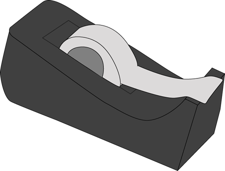 Scotch Tape Clip Art 30 - Tape Dispenser Clip Art (450x342)