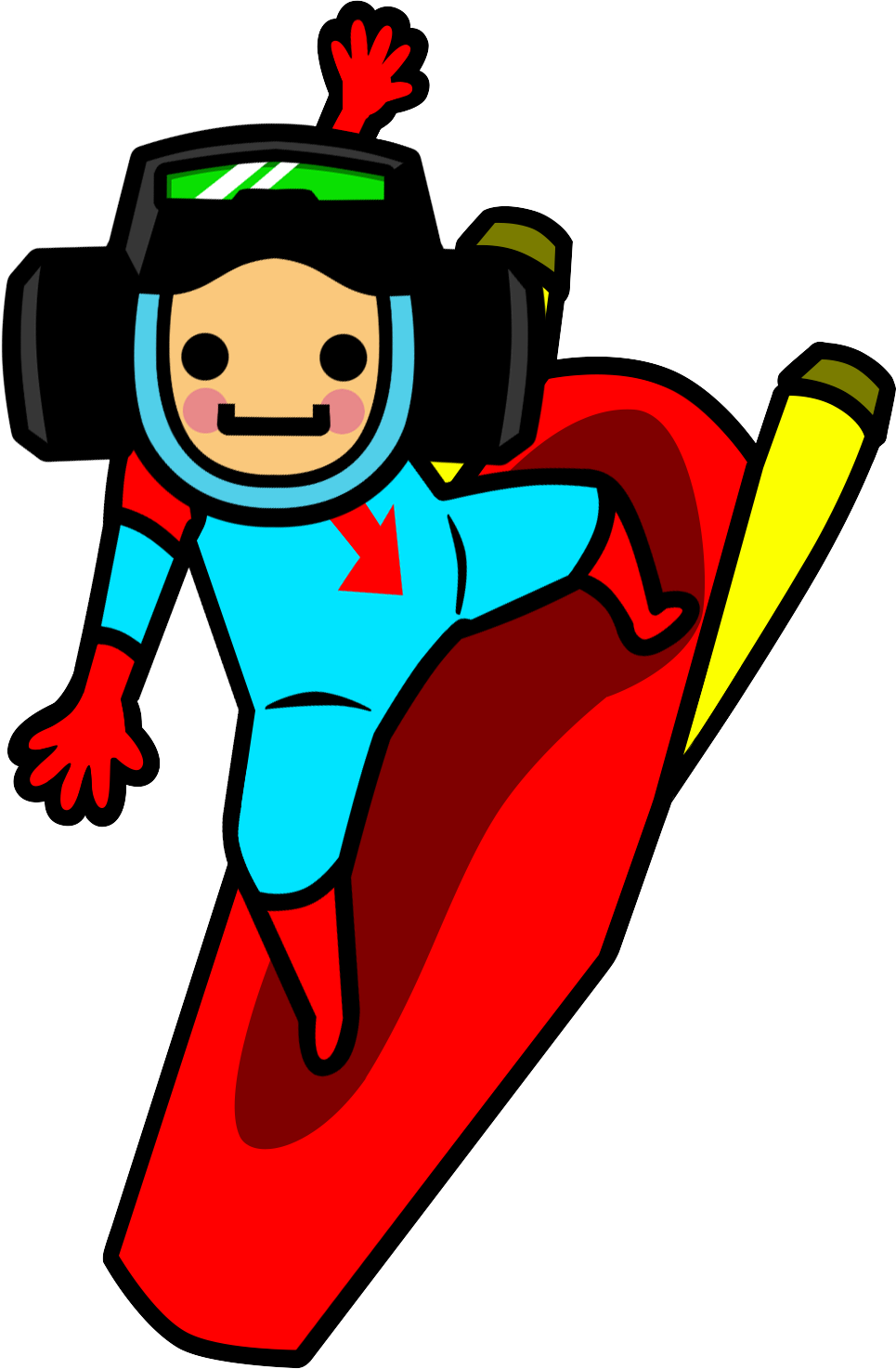 Airboarder 3ds - Rhythm Heaven Megamix Airboarder (965x1474)