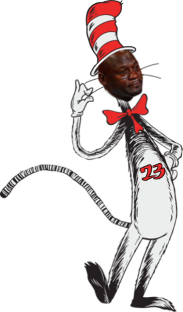 Smart Design Michael Jordan Clipart Dr Seuss Cat In - Cat In The Hat Knows (600x1022)