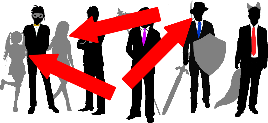 Pamela - Man In Suit Silhouette (1344x523)