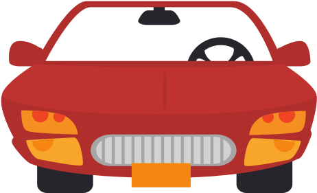 Car Auto Front Icon Vector - Car Icon Front Png (550x515)