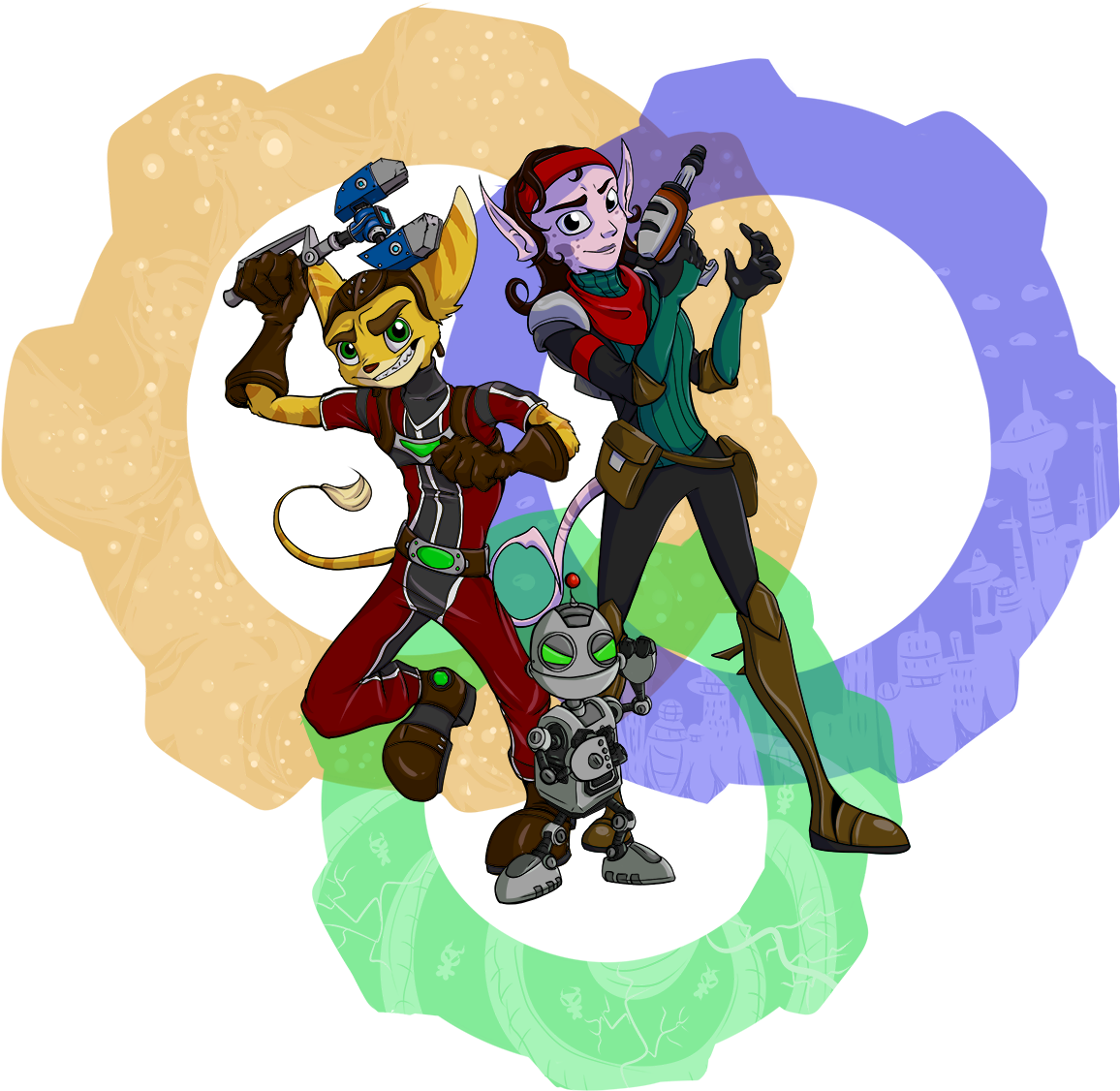 Ratchet And Clank By Sleepysundae Ratchet And Clank - Ratchet & Clank (1250x1250)