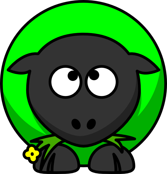 Cross Eyed Clip Art Car Tuning - Cartoon Sheep (576x600)