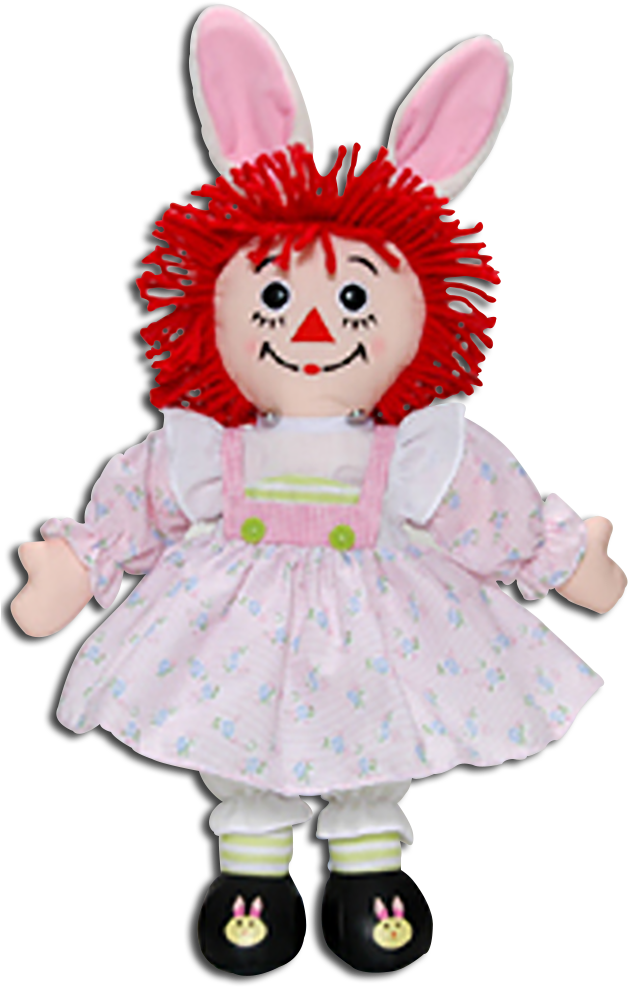 Assembled Here Is Raggedy Ann Dressed In Her Easter - Raggedy Ann &amp; Andy Easter Bunny Raggedy Ann (643x1000)