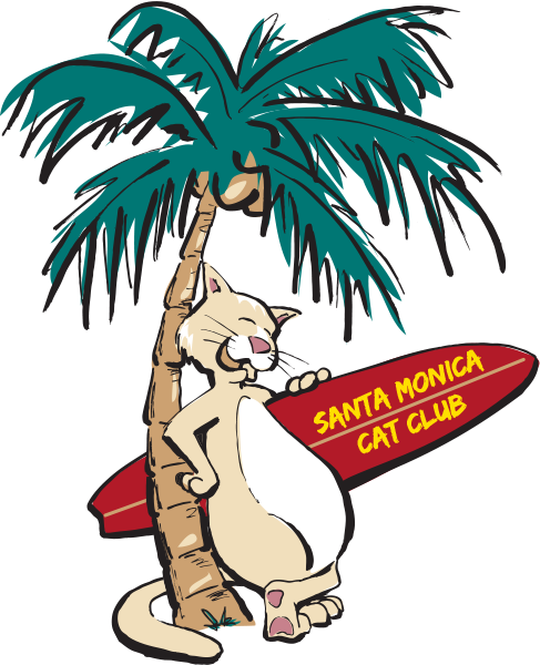 Santa Monica Cat Club Logo - Santa Monica (487x600)