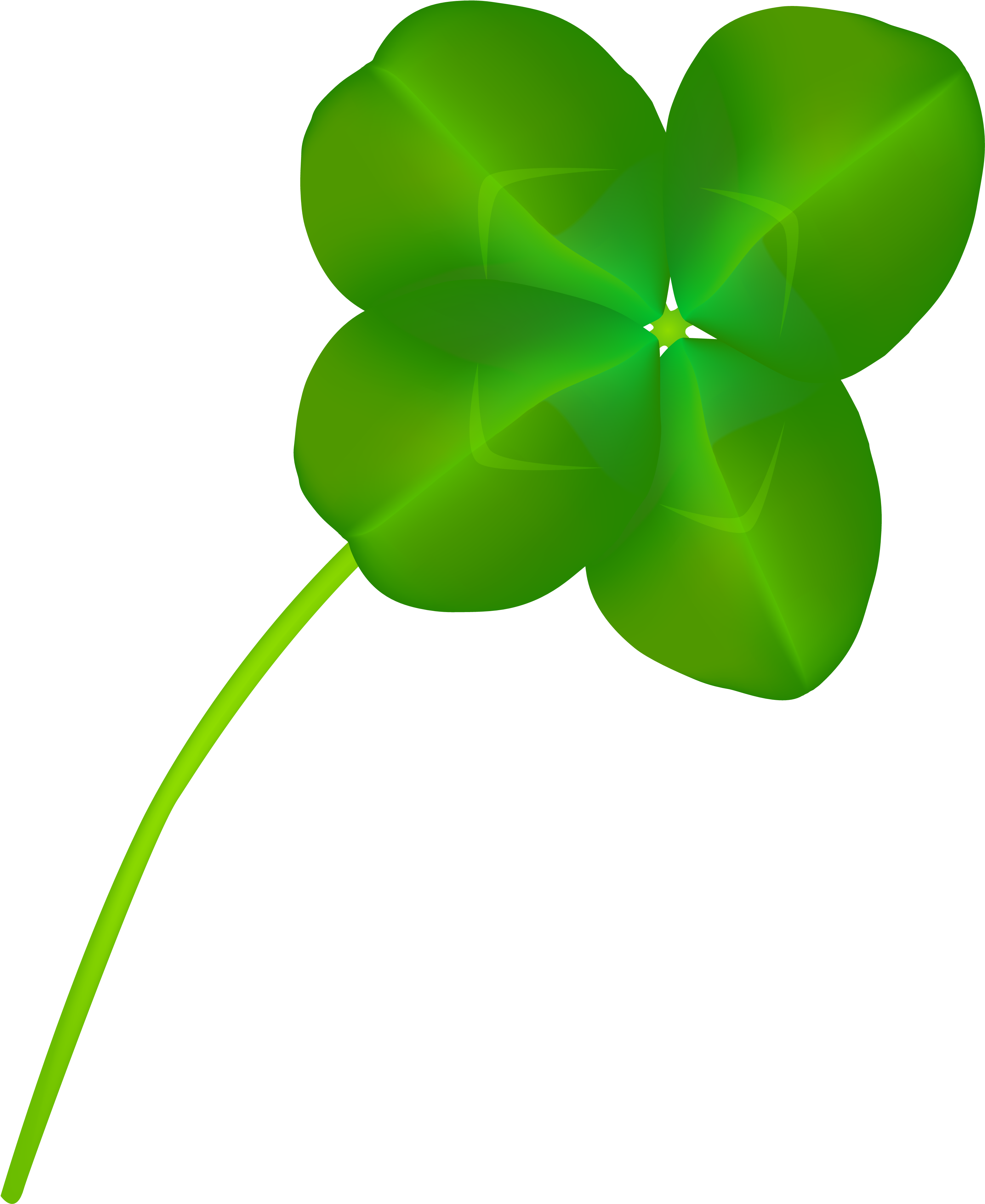 Four-leaf Clover Symbol White Clover Clip Art - Four-leaf Clover Symbol White Clover Clip Art (3143x3840)