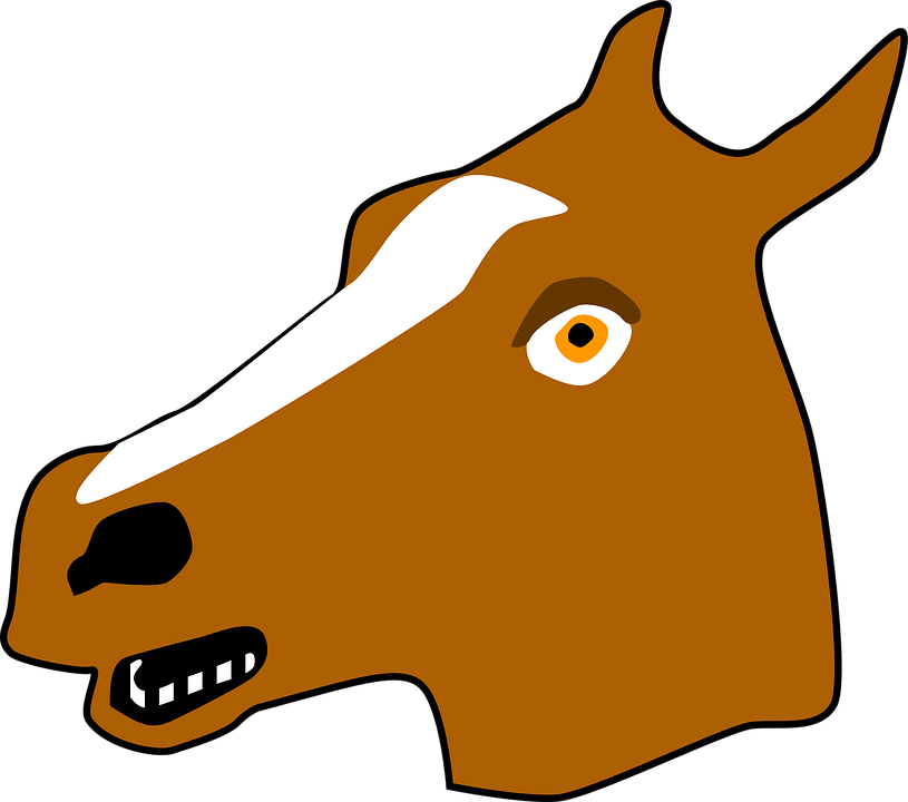 Horse Images Cartoon 26, Buy Clip Art - Mascara De Cavalo Png (815x720)