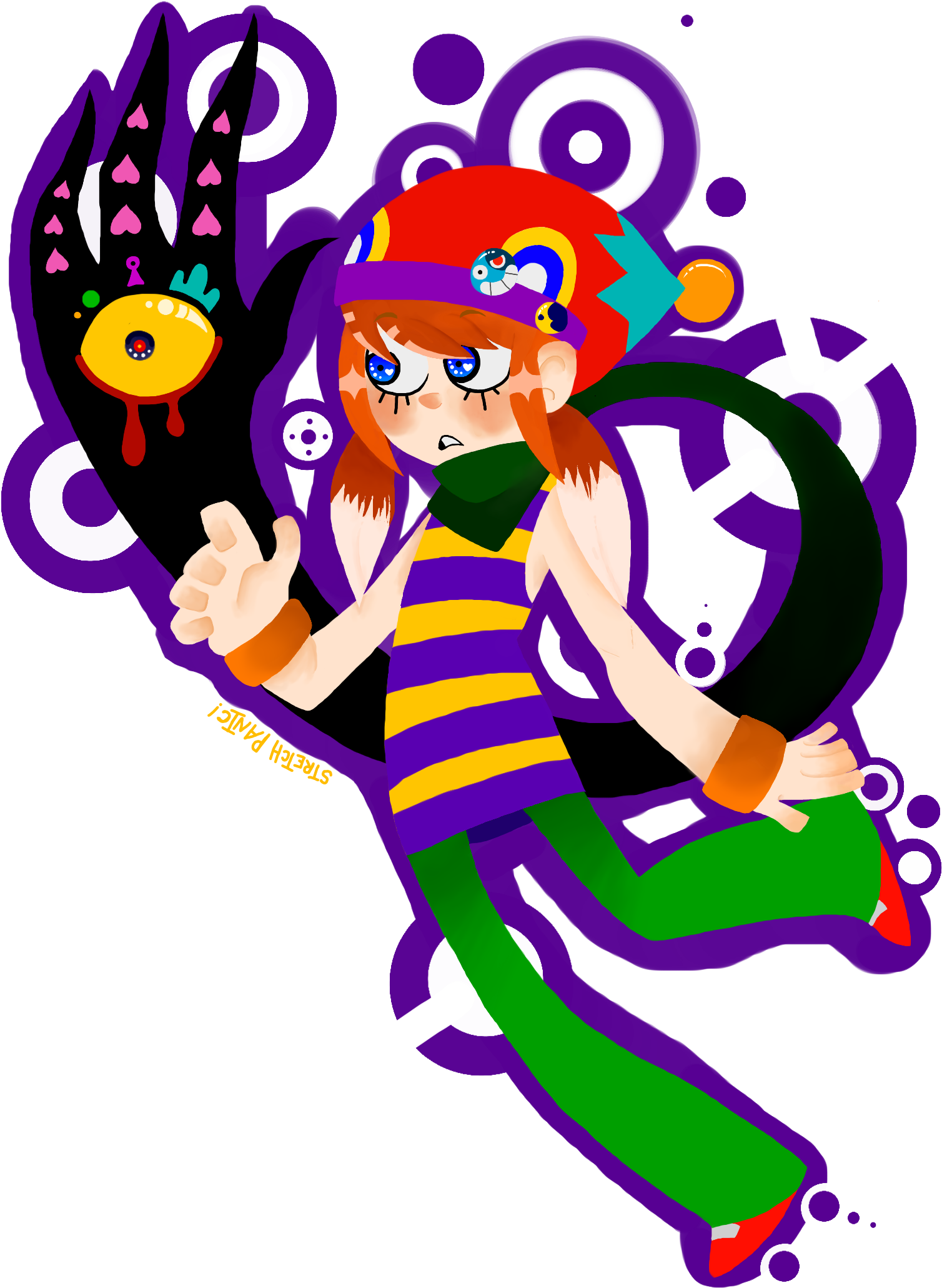 Dont Play A Game Called Stretch Panic By Lacheetara - Illustration (1556x2068)