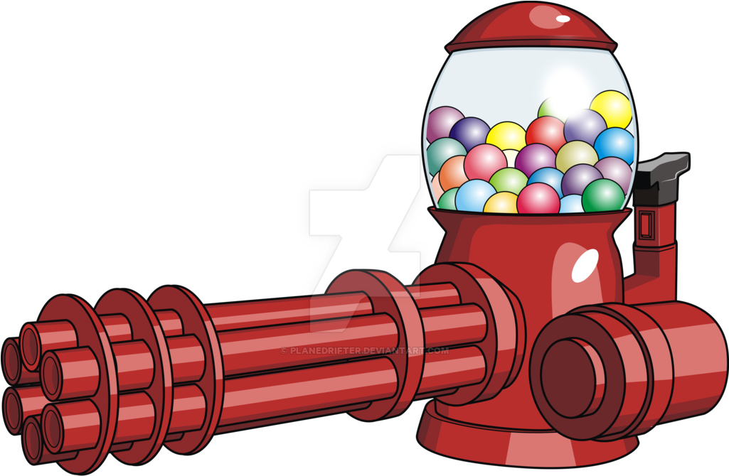 Planedrifter 10 4 Candy Machine Gun By Planedrifter - Women's T-shirts Sweet Machine Gun (1024x684)