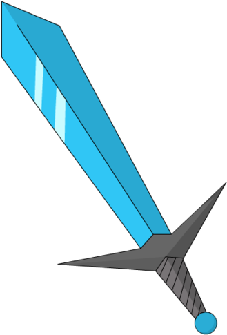Cartoon Diamond Sword By Ipodappleid On Deviantart - Drawing (900x900)