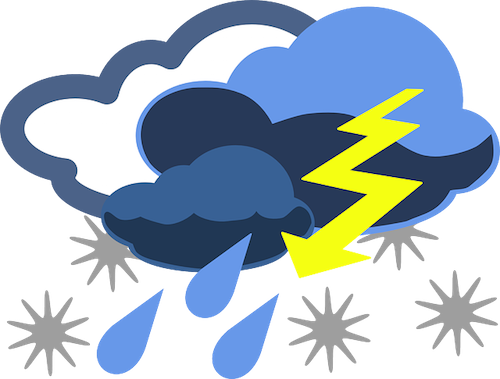 The Sleet - Weather Clipart (500x379)