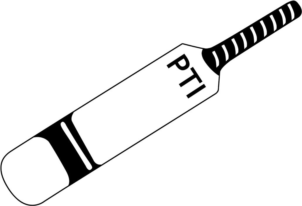 Cricket Clipart Cricket Batting - Bat Black & White (1102x1024)