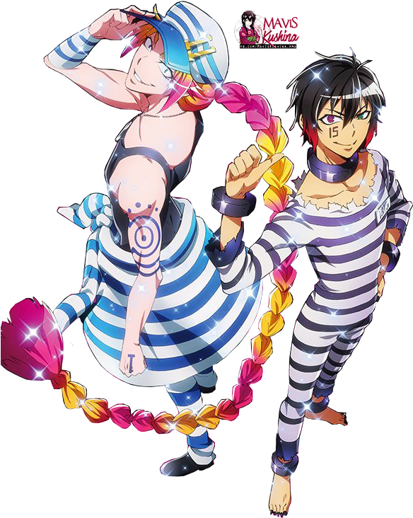 Nanbaka - Nanbaka Uno And Jyugo (600x806)