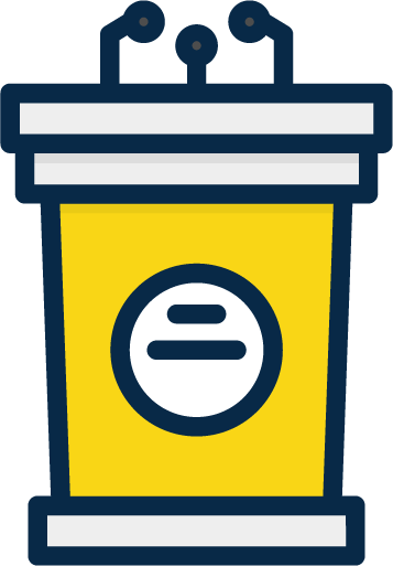 Podium Icon, Campaign For President - Icon (357x513)