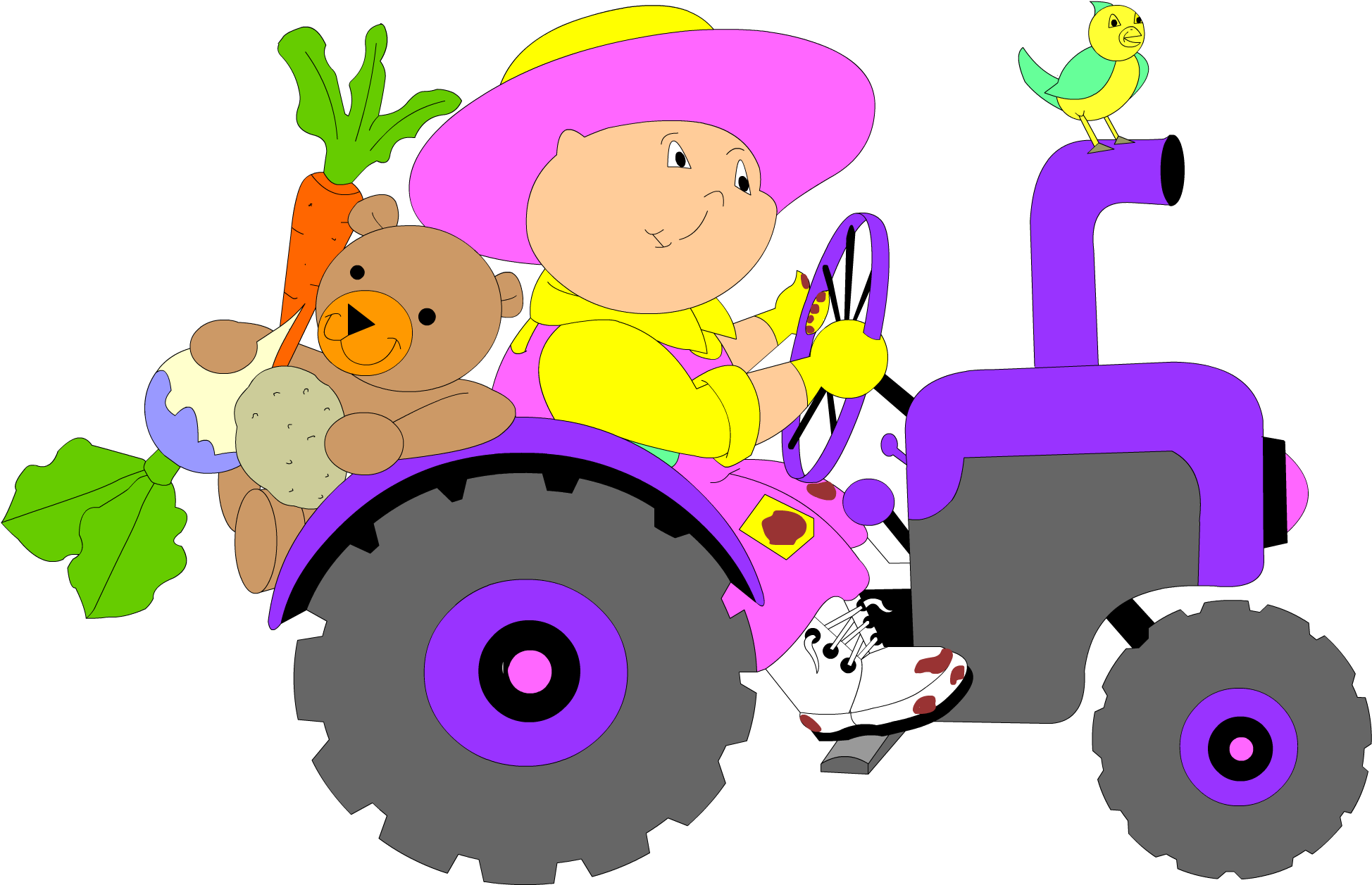 Tractor Girl - Tractor Girl (2016x1296)