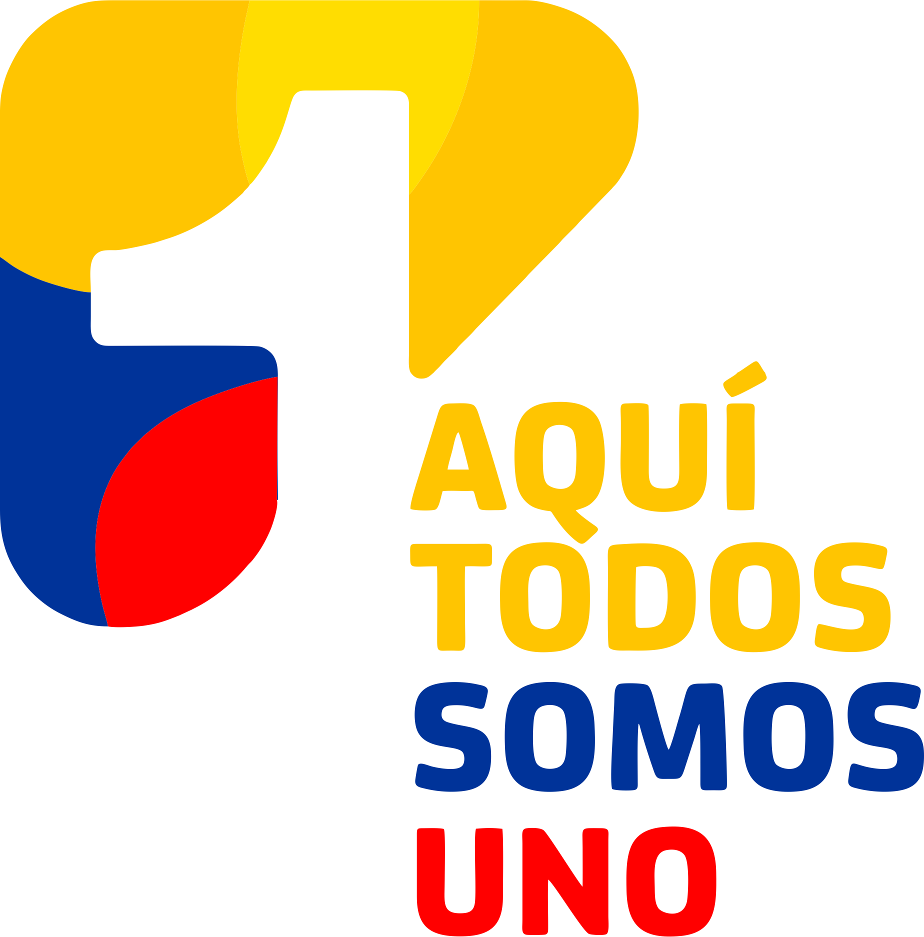 Canal Uno Flag - Canal 1 Logo Png (1848x1874)