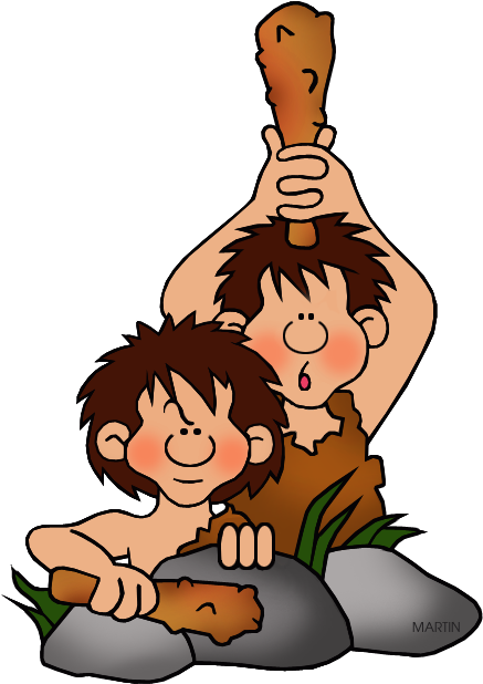 Duo - Stone Age Clip Art - (460x648) Png Clipart Download