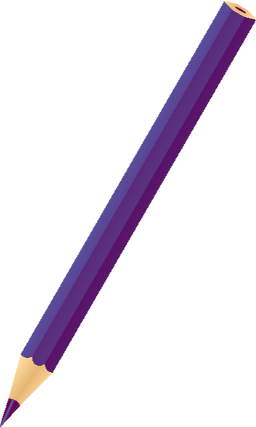 Color Pencil Purple Vector Icon - Writing (360x600)