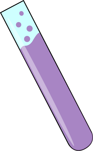 Science Clipart Purple - Test Tubes With Liquid (307x494)