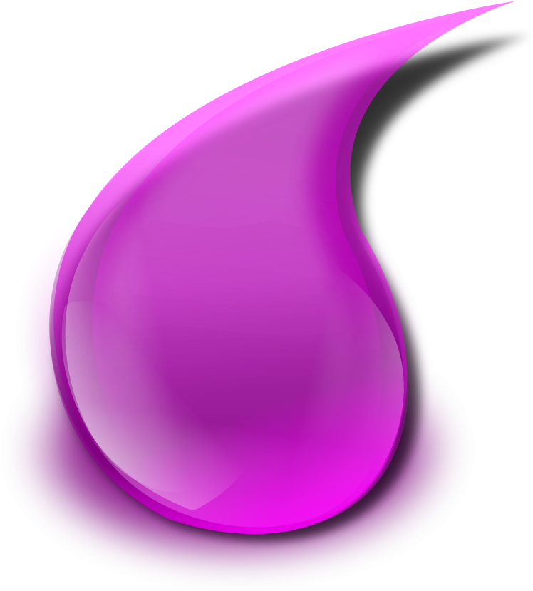 Water Drop Clipart Purple - Drop (840x900)