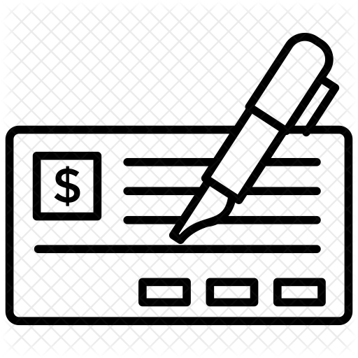 Cheque Book Icon - Icon (512x512)
