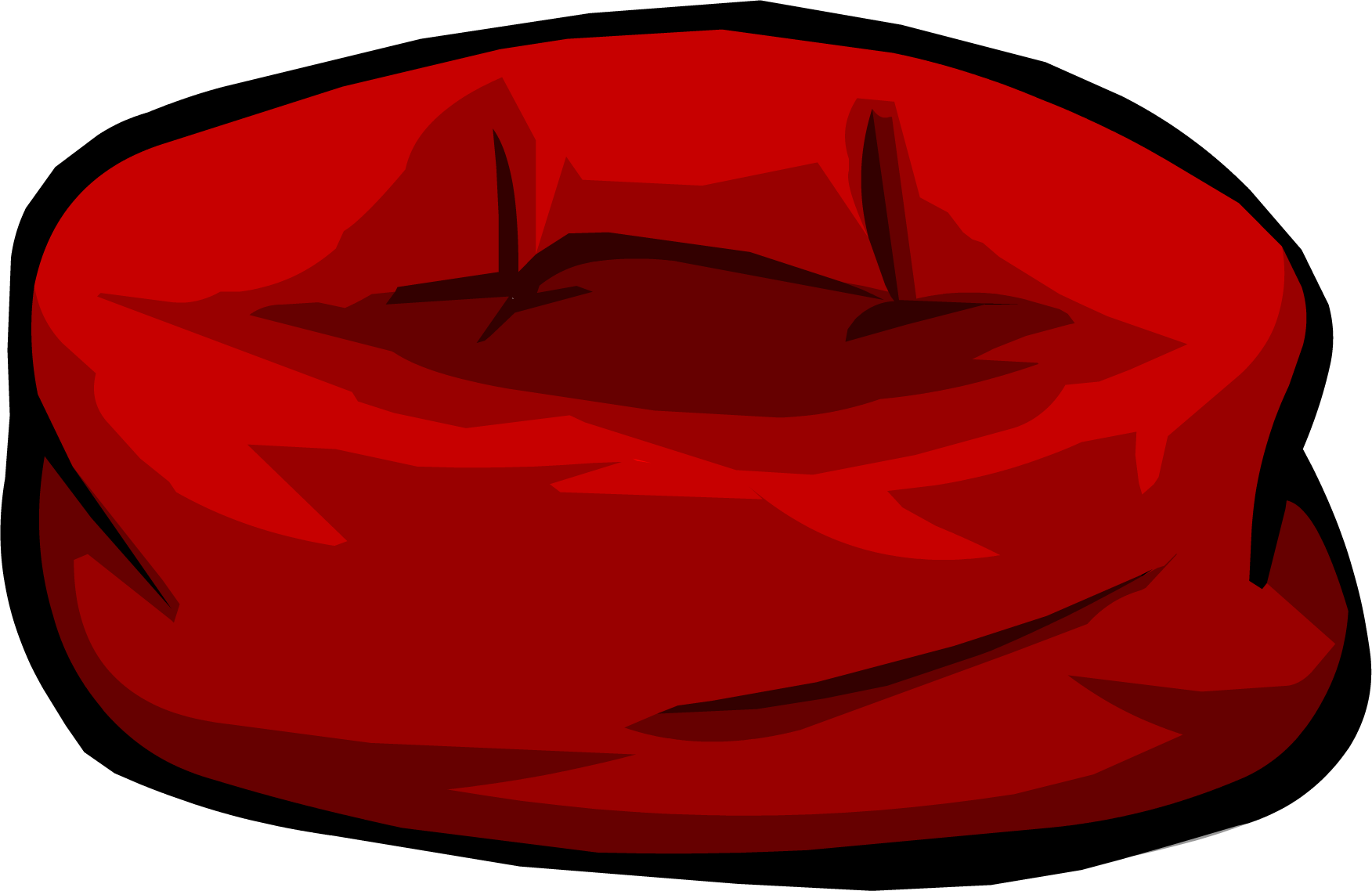 Red Beanbag Chair - Club Penguin Bean Bags (1752x1138)