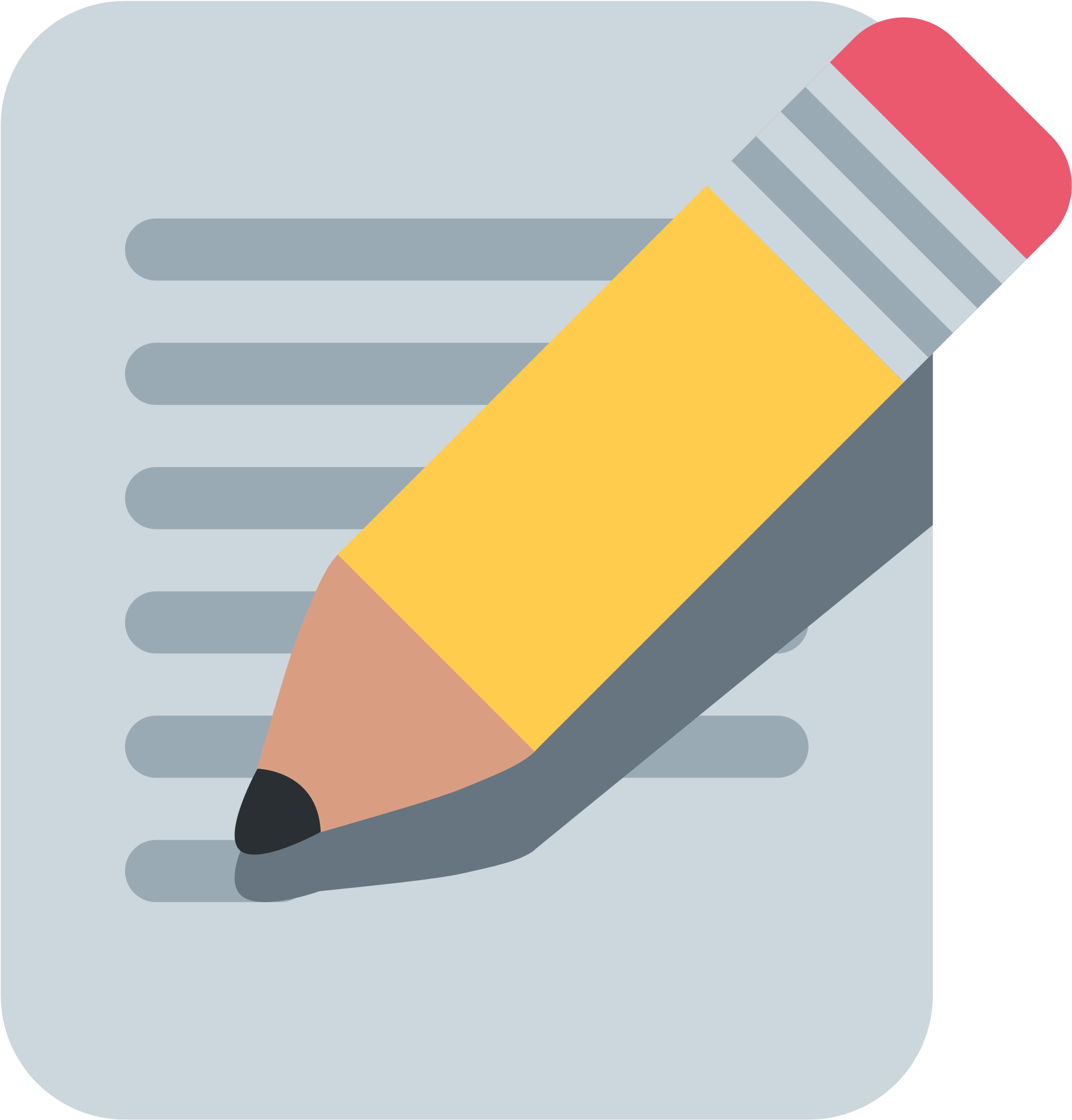 Pencil And Paper Clipart 4 Clipartix - Graphic Design (2000x2000)