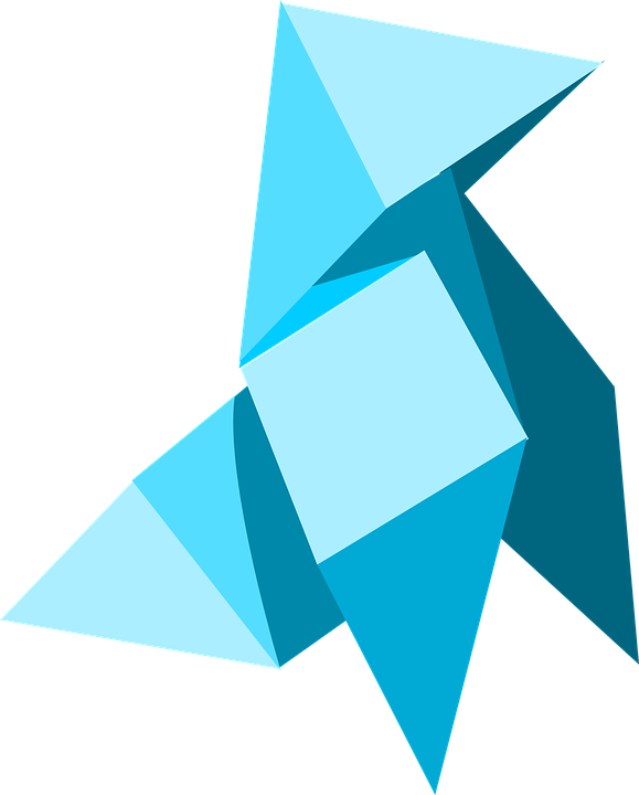 Origami Clipart Folded Paper - Origami Pixabay (579x720)