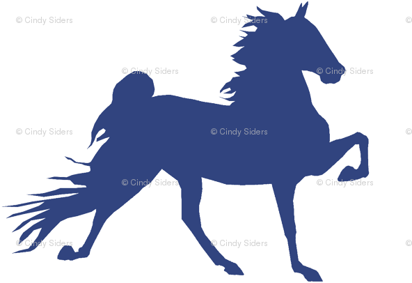Racking Horse Silhouette (600x420)