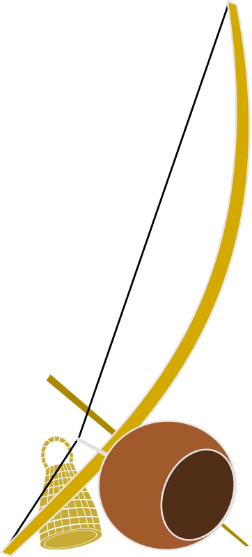 Clip Art Tags - Berimbau Png (362x800)