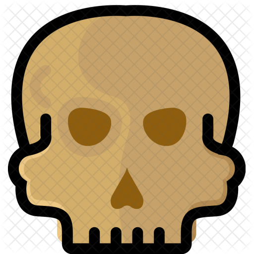 Cranium, Scary, Teeth, Horror Icon - Skull (512x512)