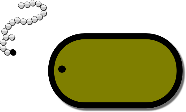 Dog Tag Clip Art (600x361)