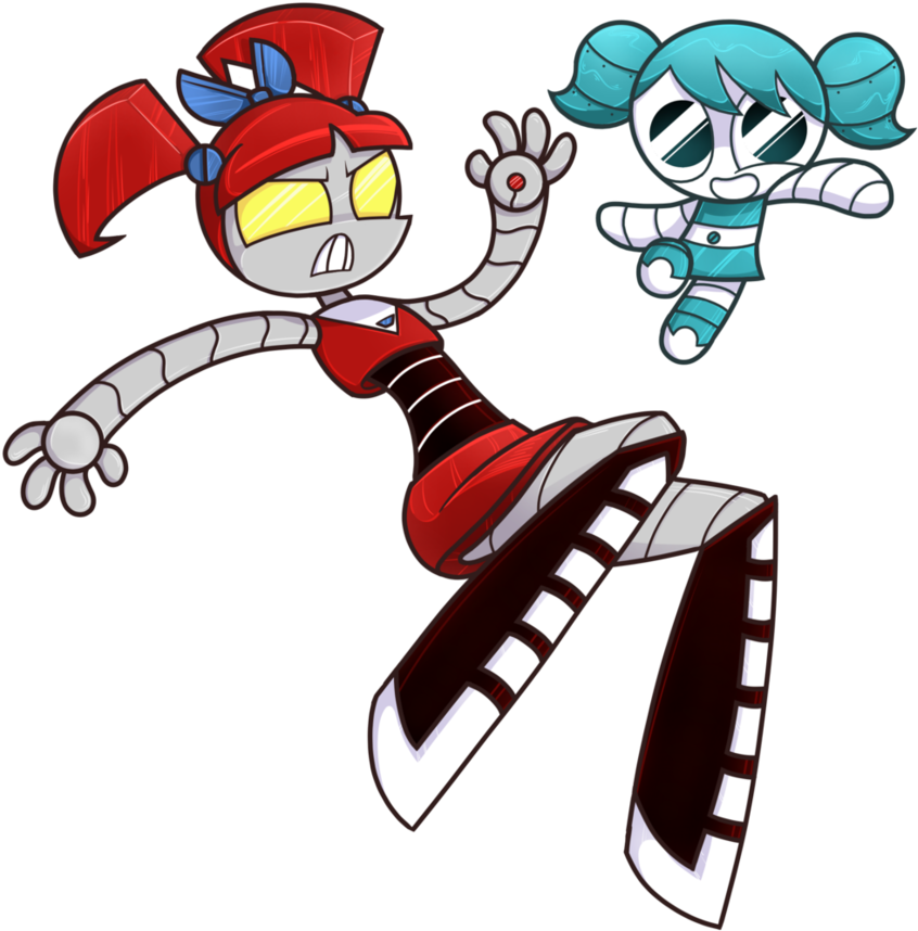 Dynamo N' Jenny - Dynamo Powerpuff Girl (883x904)